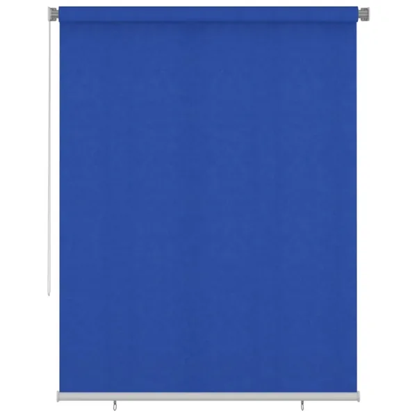 Store roulant d'extérieur 185 (l) x 230 (H) cm bleu HDPE
