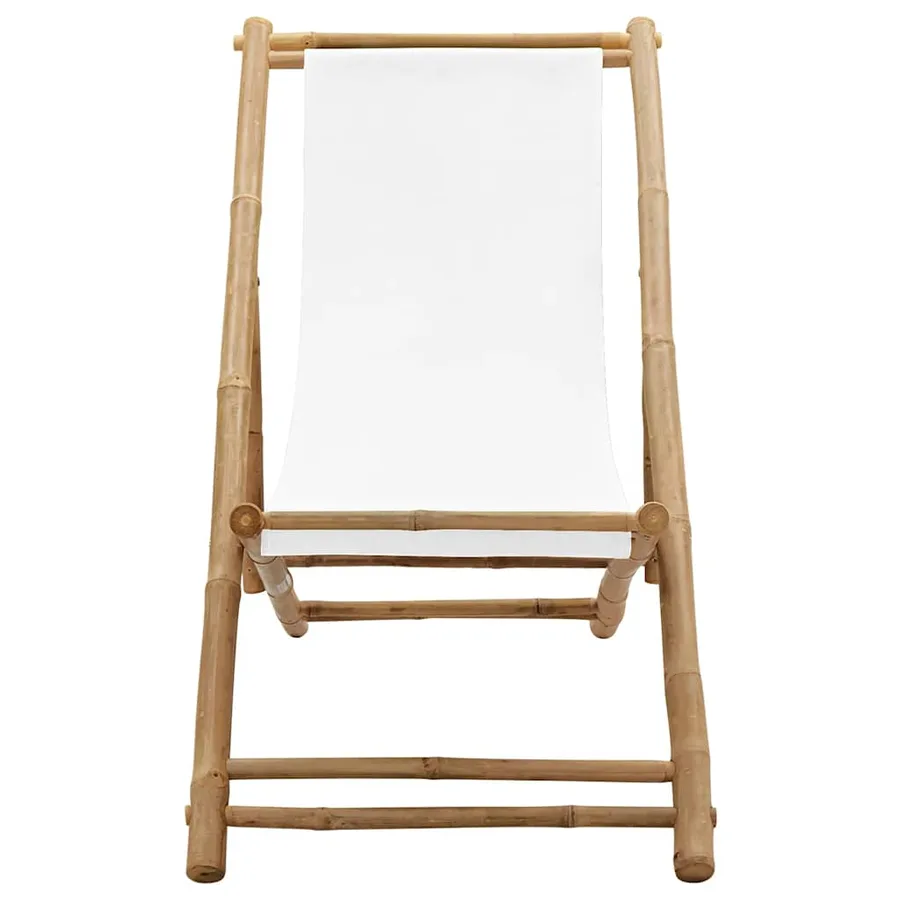 Chaise de terrasse Bambou et toile - 2