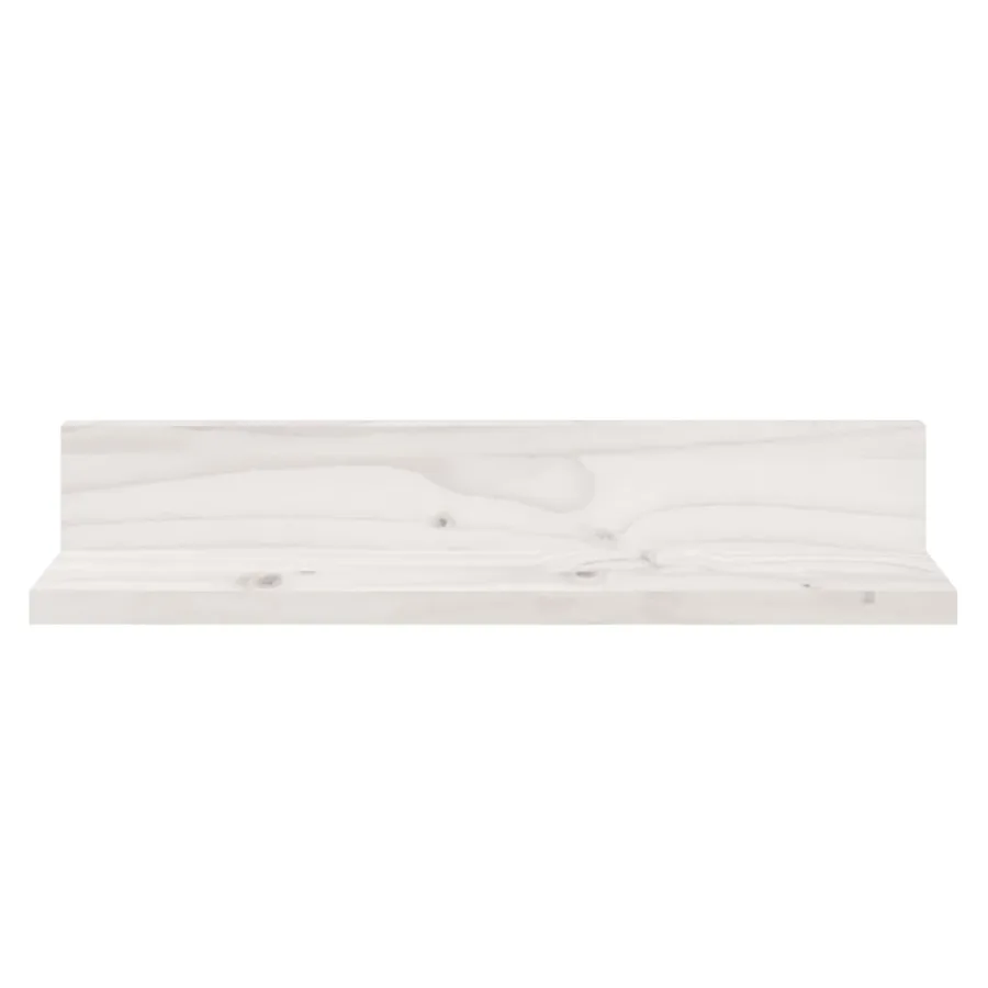Étagères murales 2 pcs Blanc 50x11x9 cm Bois de pin massif - 3