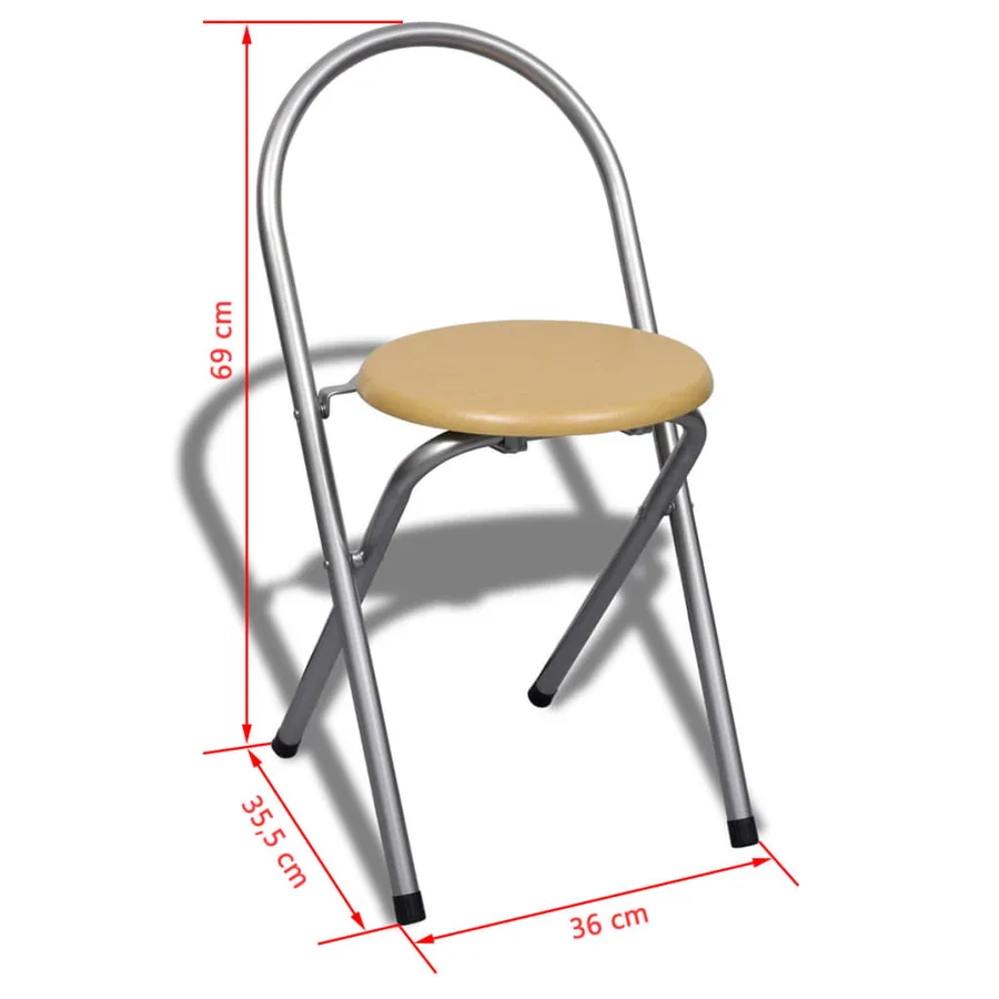 Jeu de bar petit-déjeuner pliable avec 2 chaises - 9