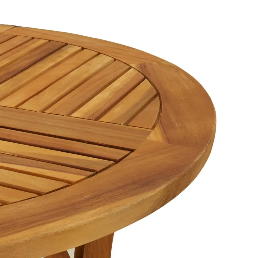 Table de jardin Ø 85 cm Bois d'acacia solide - 5