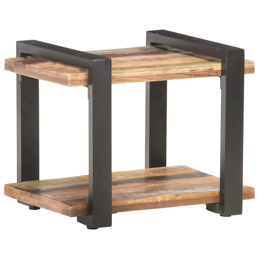 Table de chevet 50x40x40 cm Bois de récupération massif - 10