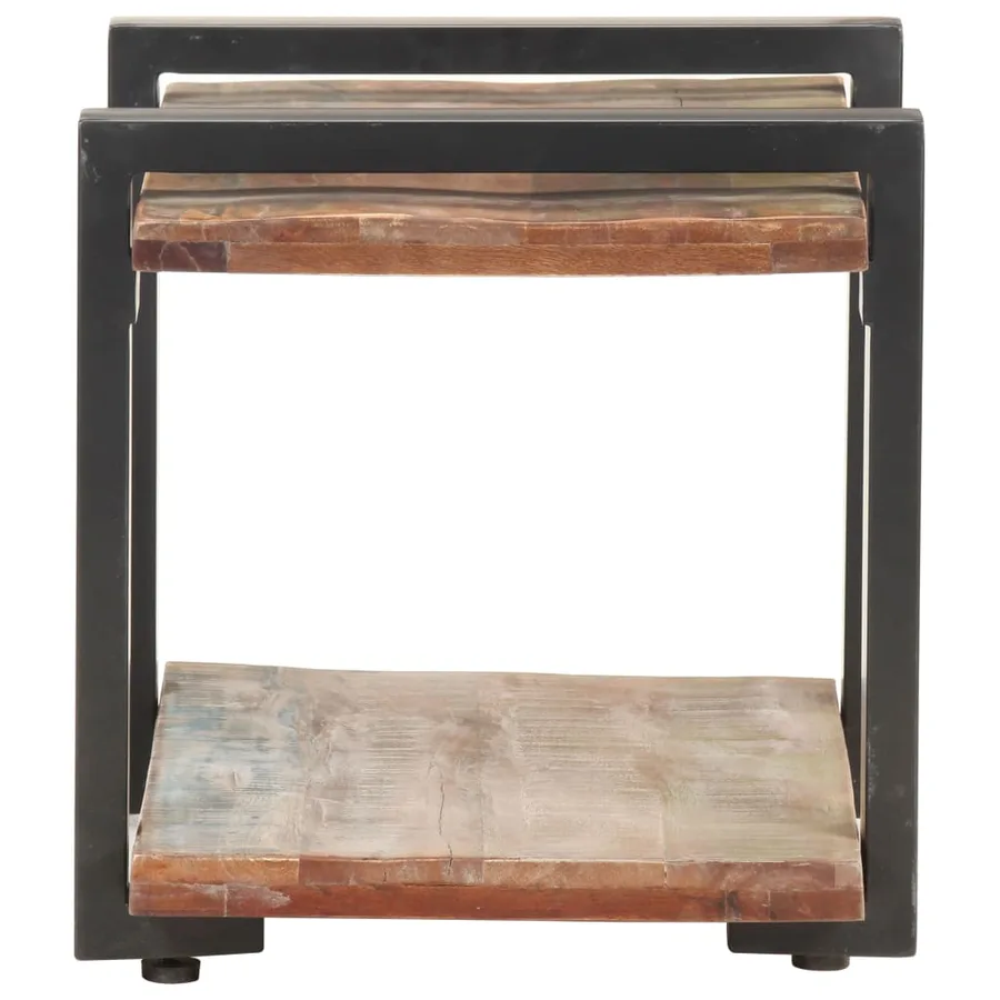 Table de chevet 50x40x40 cm Bois de récupération massif - 3