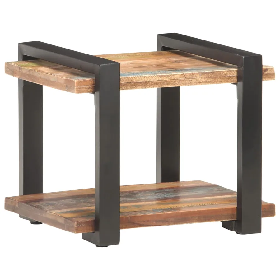 Table de chevet 50x40x40 cm Bois de récupération massif - 9