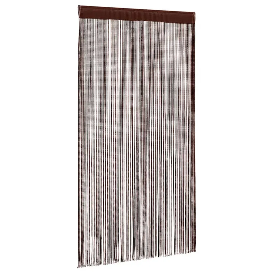 Rideau en fils 2 pcs 140 x 250 cm Marron - 3