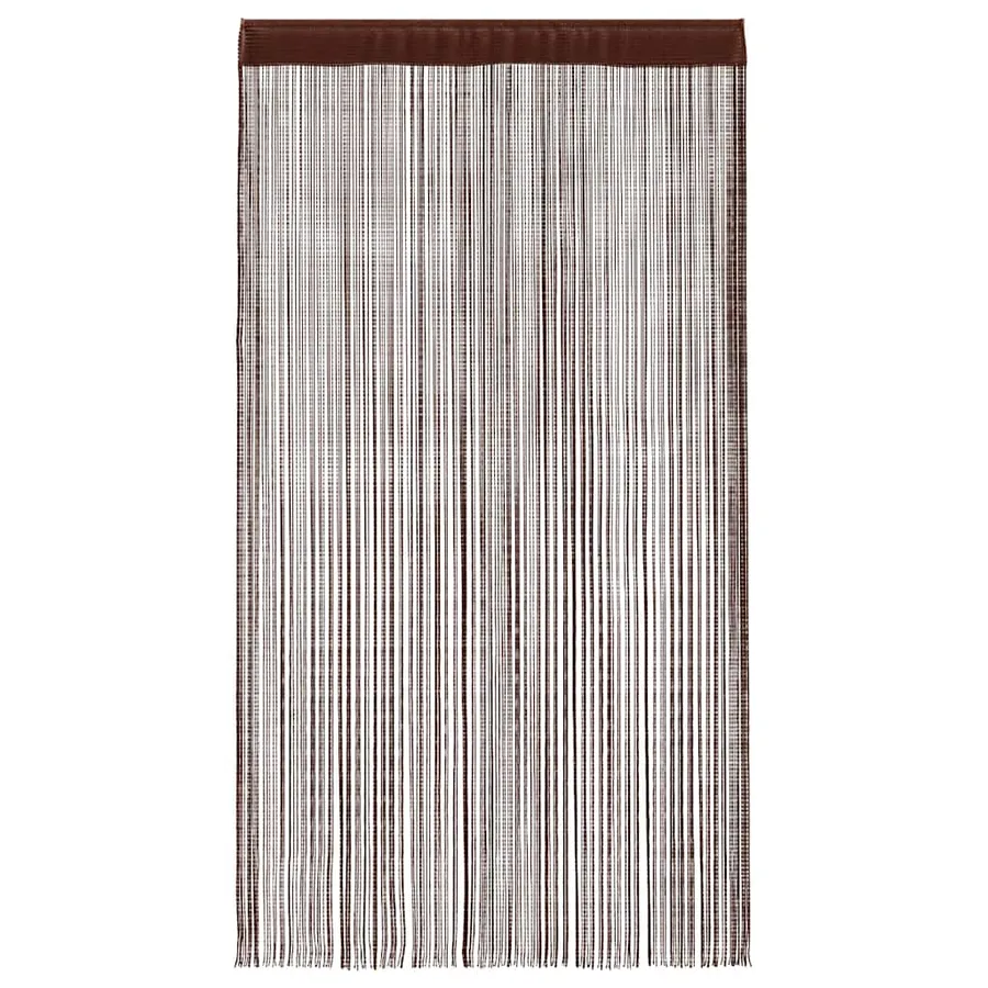 Rideau en fils 2 pcs 140 x 250 cm Marron - 4