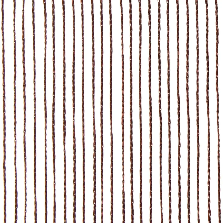 Rideau en fils 2 pcs 140 x 250 cm Marron - 8