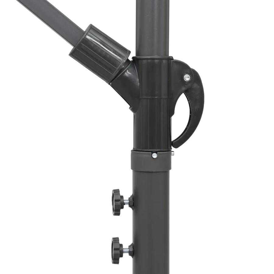 Parasol suspendu avec poteau terre cuite 3 m - 6