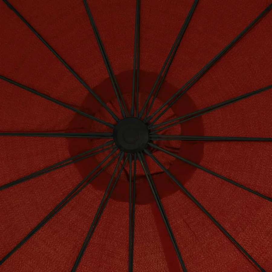 Parasol suspendu avec poteau terre cuite 3 m - 8