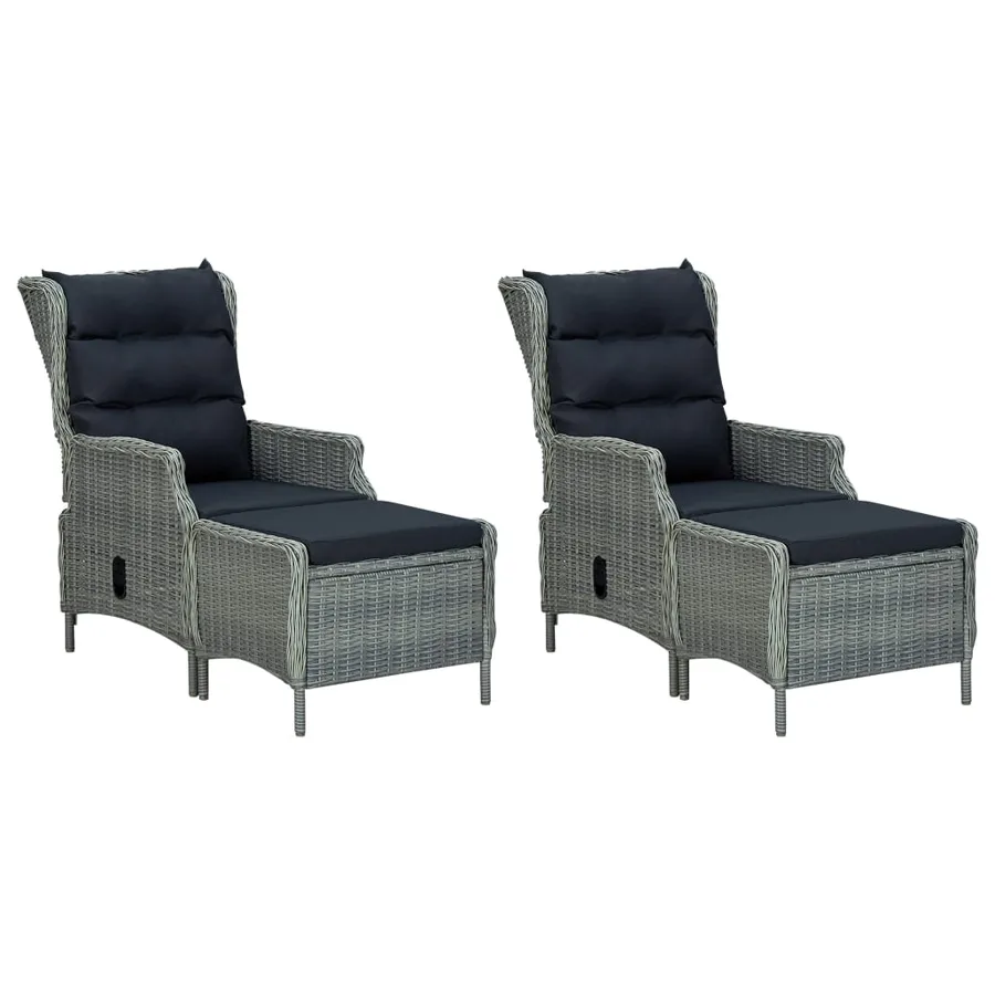 Ensemble à manger de jardin 5 pcs Gris clair - 5