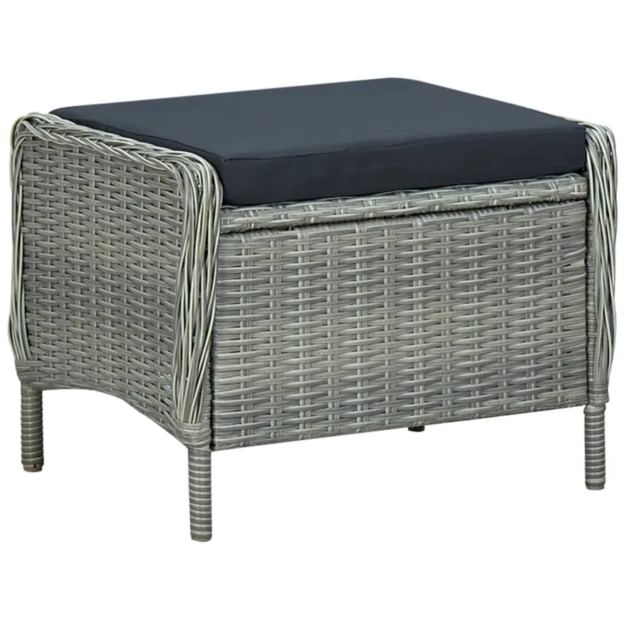 Ensemble à manger de jardin 5 pcs Gris clair - 6