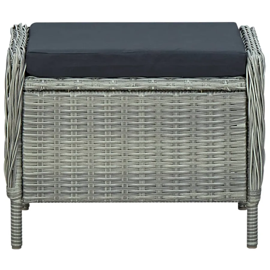 Ensemble à manger de jardin 5 pcs Gris clair - 8
