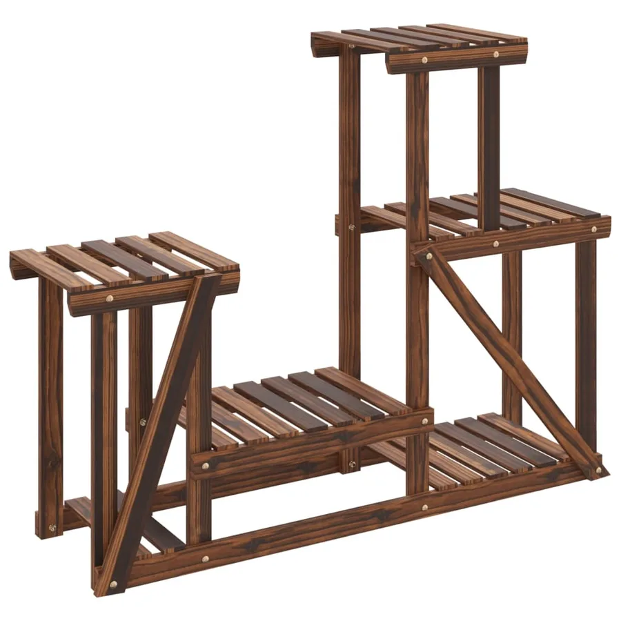 Support à fleurs 90x25x73,5 cm bois massif de sapin - 2