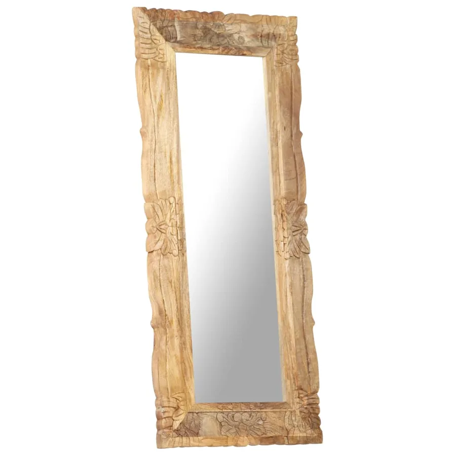 Miroir 110x50 cm Bois de manguier massif - 10