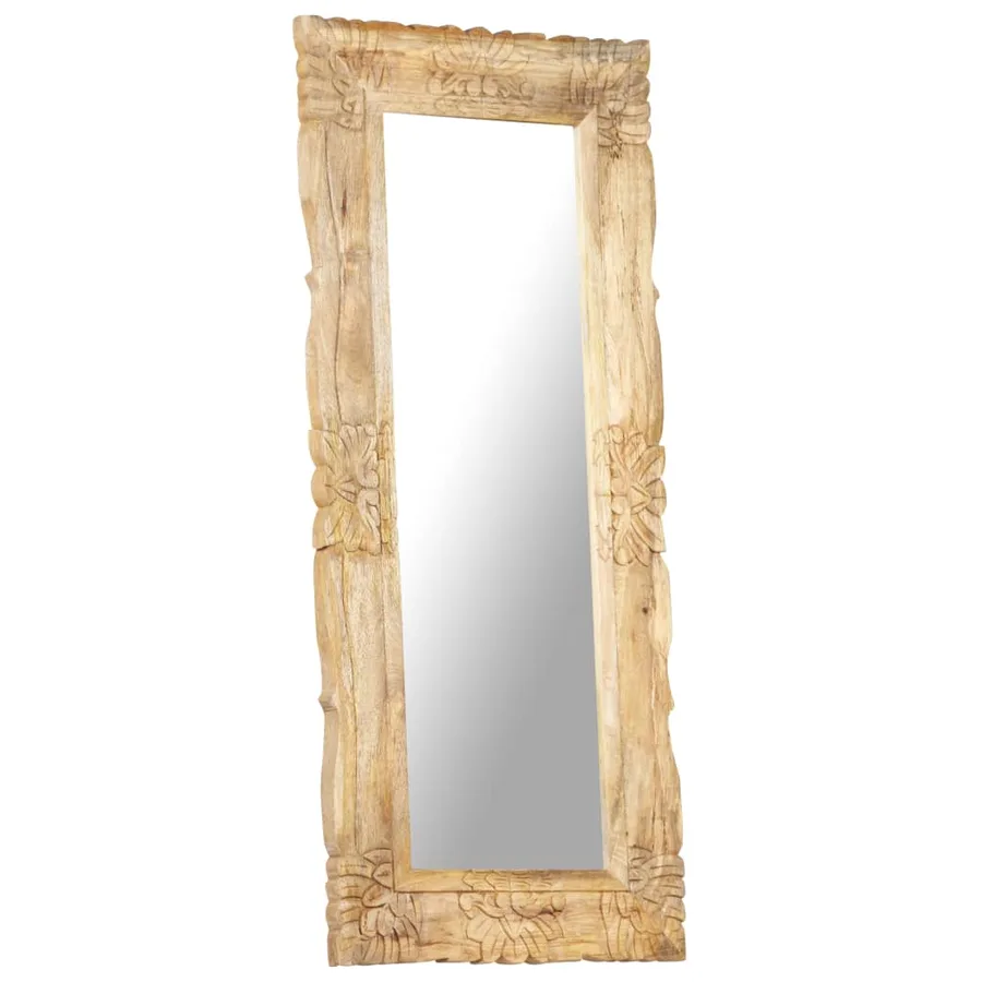 Miroir 110x50 cm Bois de manguier massif - 2