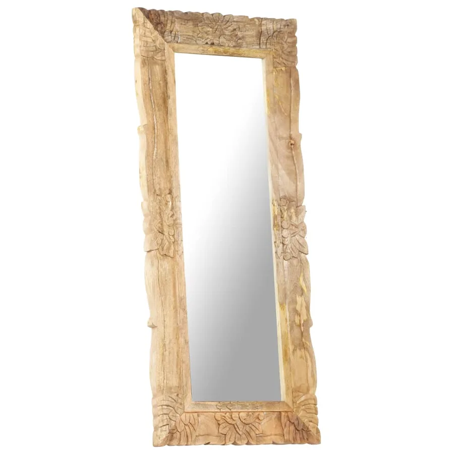 Miroir 110x50 cm Bois de manguier massif - 7