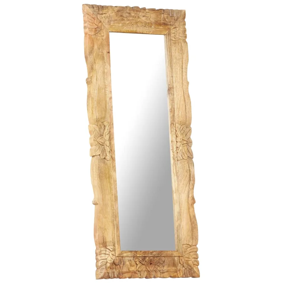 Miroir 110x50 cm Bois de manguier massif - 8