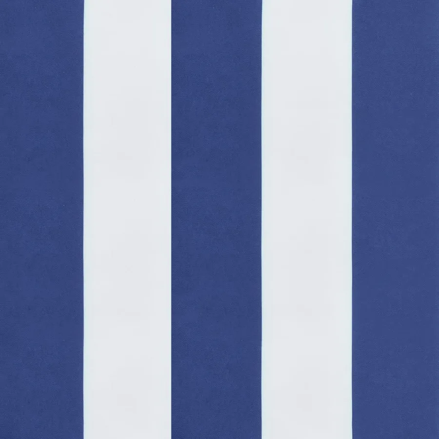 Coussin de banc de jardin rayures bleues et blanches 150x50x7cm - 6