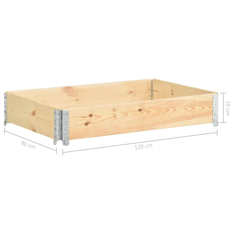 Jardinière surélevée 80x120 cm Bois de pin solide - 7