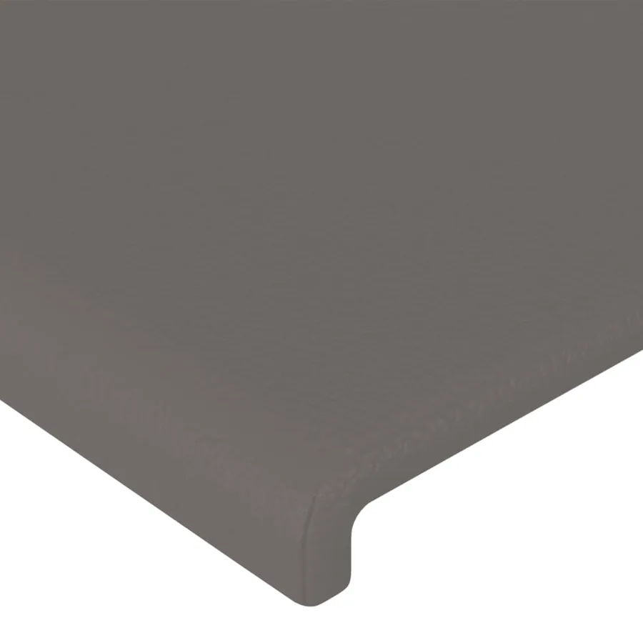 Tête de lit à LED Gris 147x16x118/128 cm Similicuir - 5