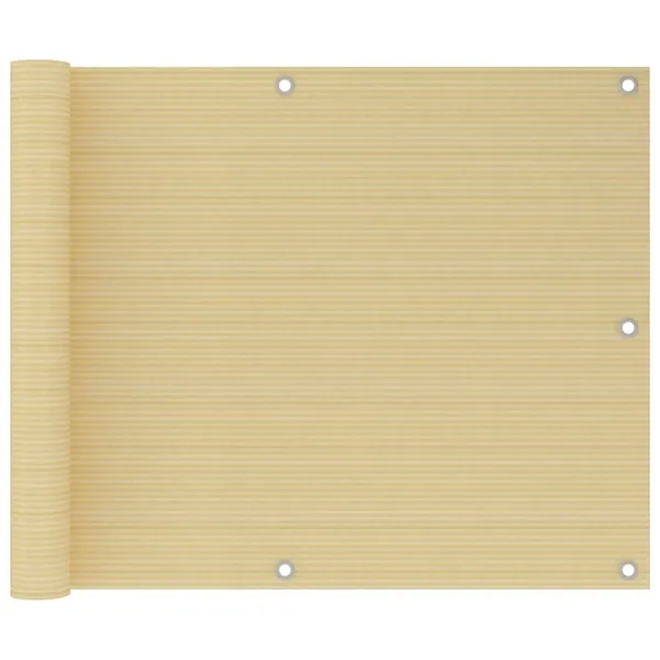 Écran de balcon Beige 75x400 cm PEHD