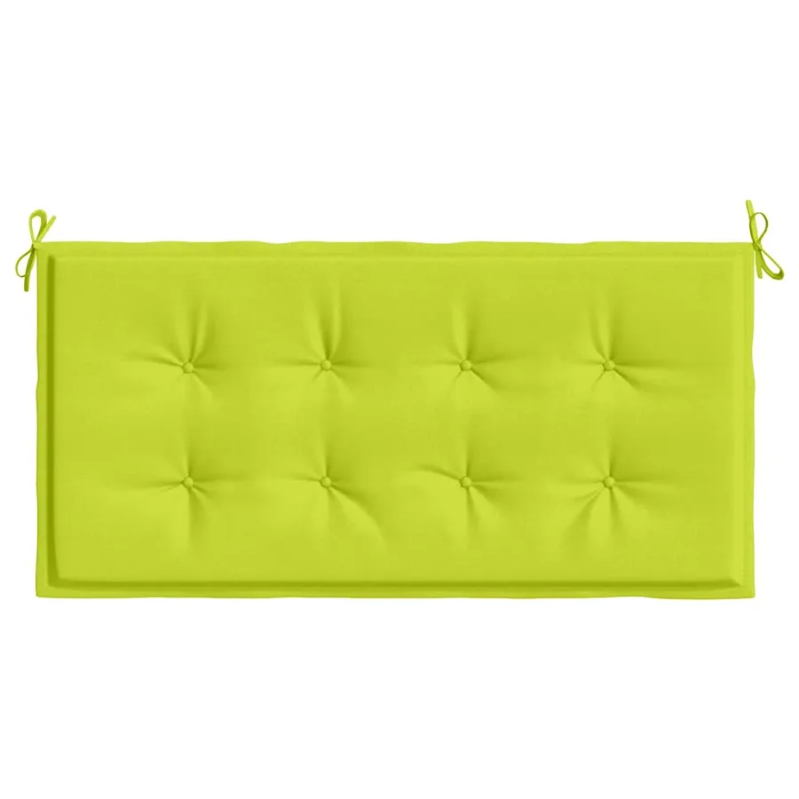 Coussin de banc de jardin vert brillant 120x50x3cm tissu oxford - 4