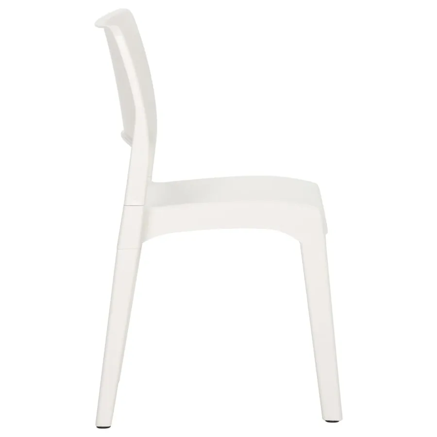 Chaises de jardin lot de 2 Blanc Polypropylène - 5