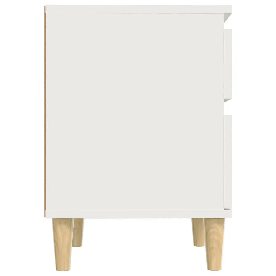 Tables de chevet 2 pcs Blanc 40x35x50 cm - 7