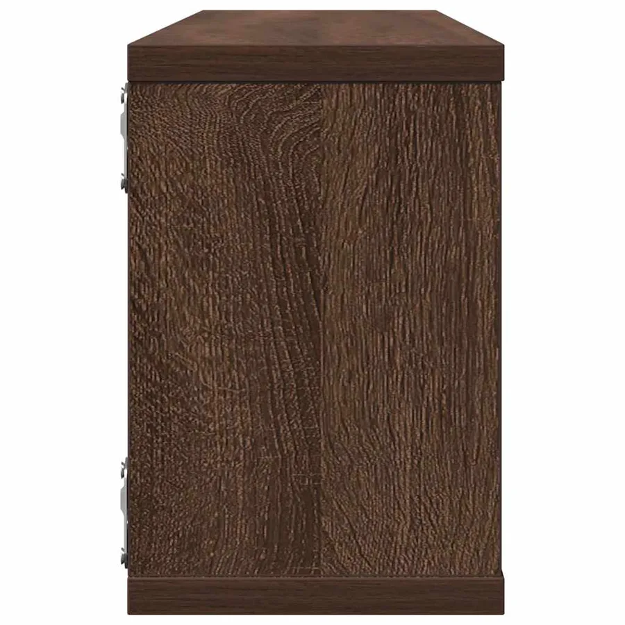 Étagères murales cube 4 pcs Chêne marron Bois d’ingénierie - 7