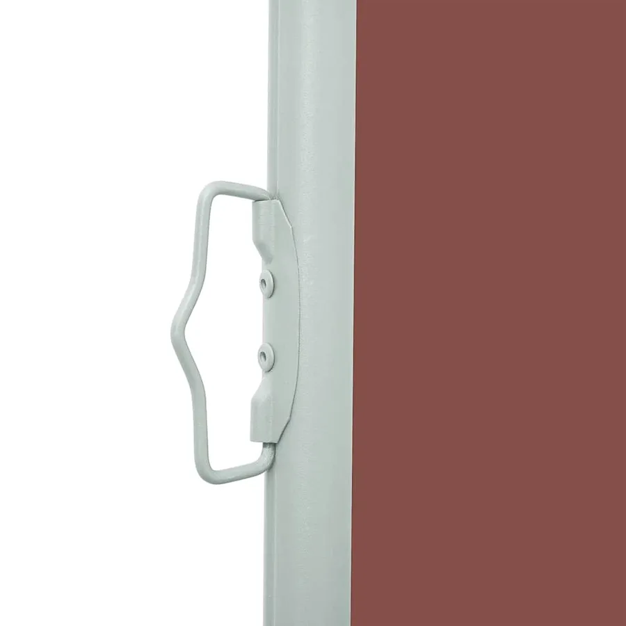 Auvent latéral rétractable de patio 600x160 cm marron - 9
