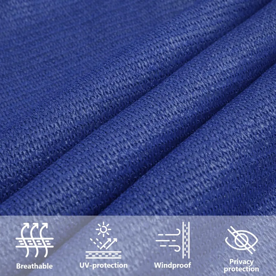 Voile d'ombrage 160 g/m² Bleu 2x5 m PEHD - 11