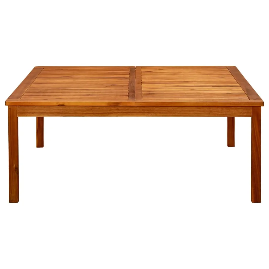 Table basse de jardin 110x110x45 cm Bois solide d'acacia - 2
