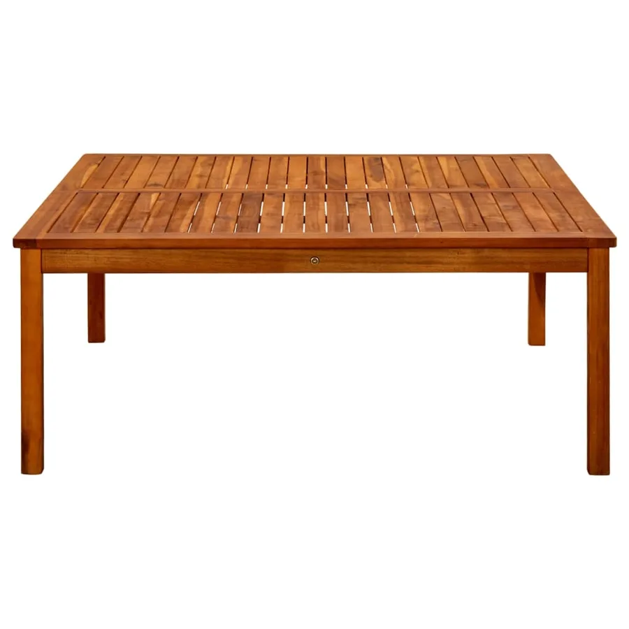 Table basse de jardin 110x110x45 cm Bois solide d'acacia - 3