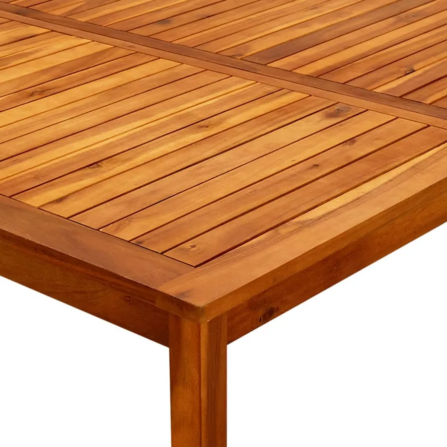 Table basse de jardin 110x110x45 cm Bois solide d'acacia - 5