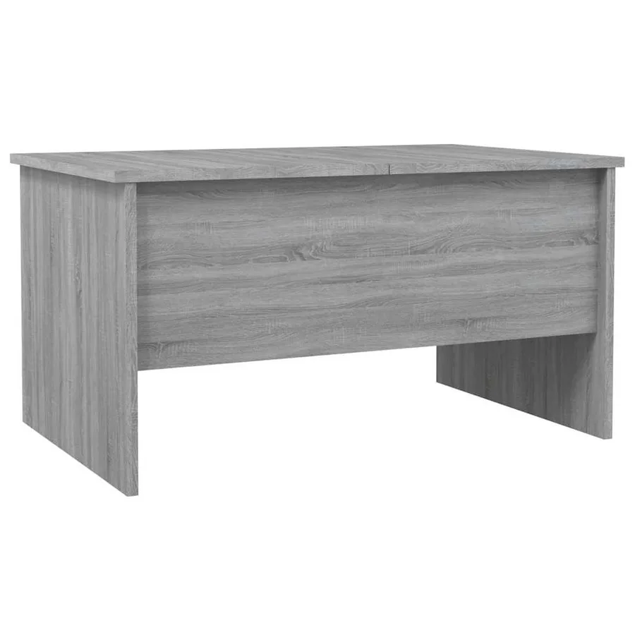 Table basse sonoma gris 80x50x42,5 cm bois d'ingénierie - 5