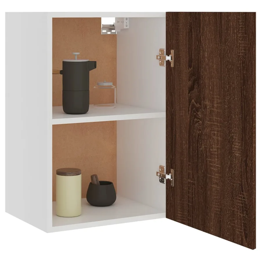 Armoire suspendue "Lyon" Chêne brun 39,5 x 31 x 60 cm Bois d'ingénierie - 4
