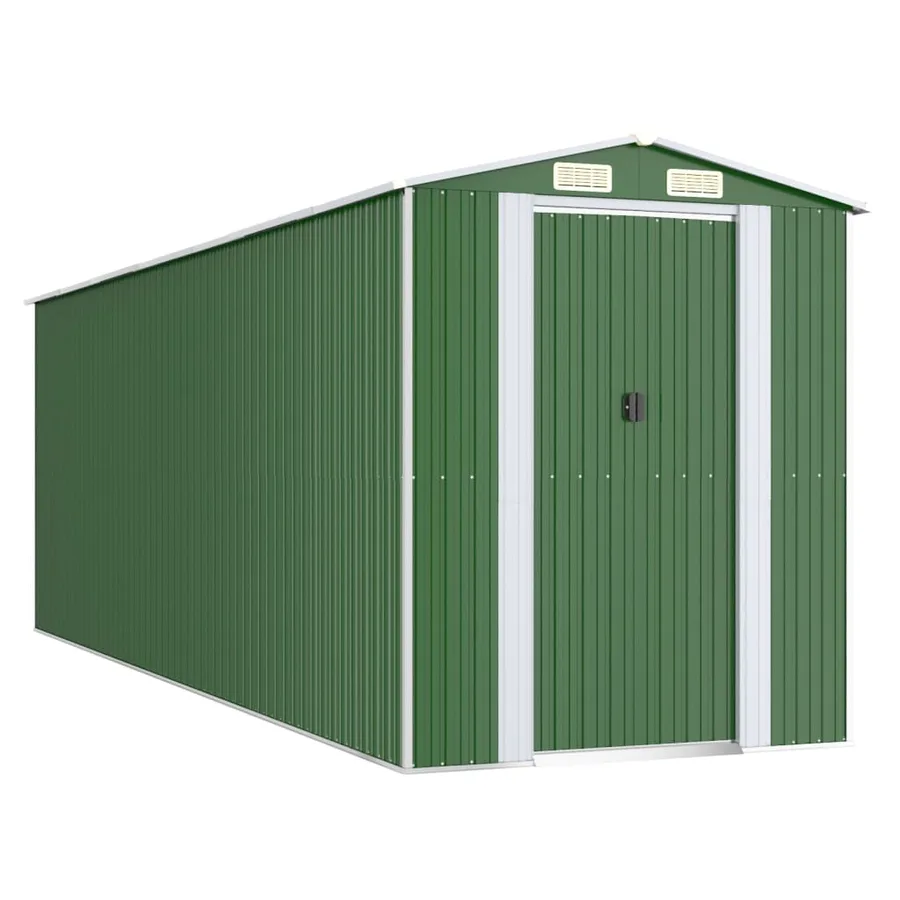 Abri de jardin Vert 192x606x223 cm Métal galvanisé - 2