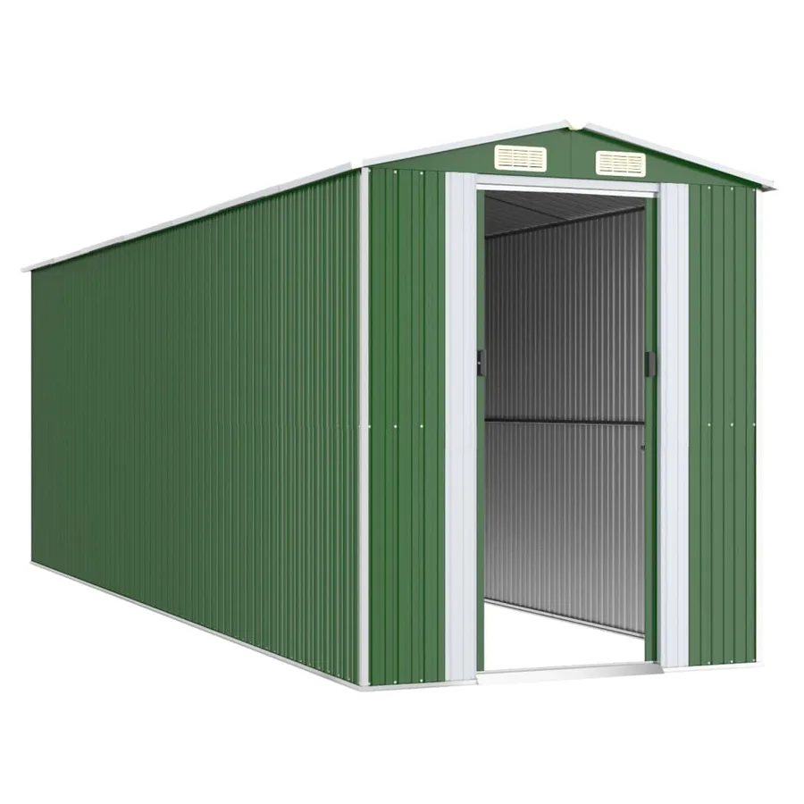 Abri de jardin Vert 192x606x223 cm Métal galvanisé - 3