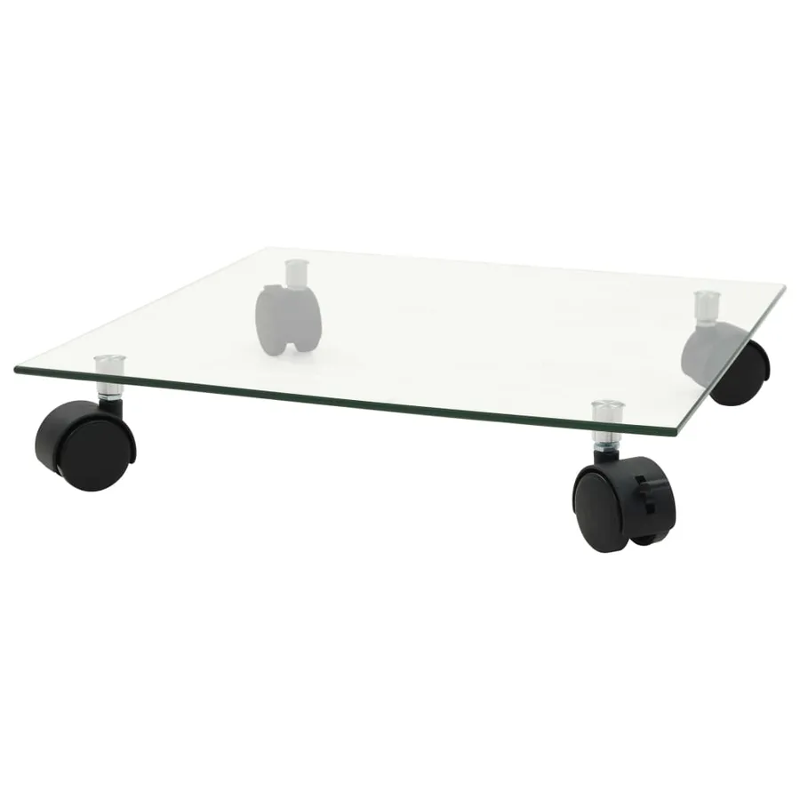 Supports roulants à plantes 4 pcs 35x35 cm Carré Verre trempé - 2