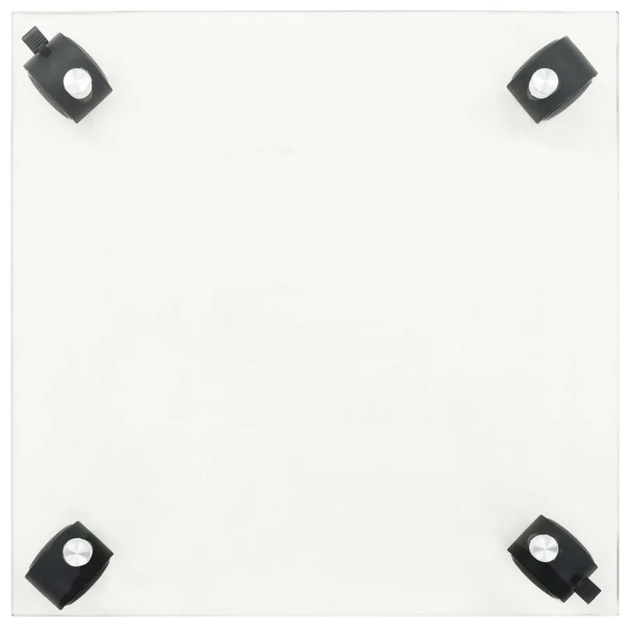 Supports roulants à plantes 4 pcs 35x35 cm Carré Verre trempé - 4