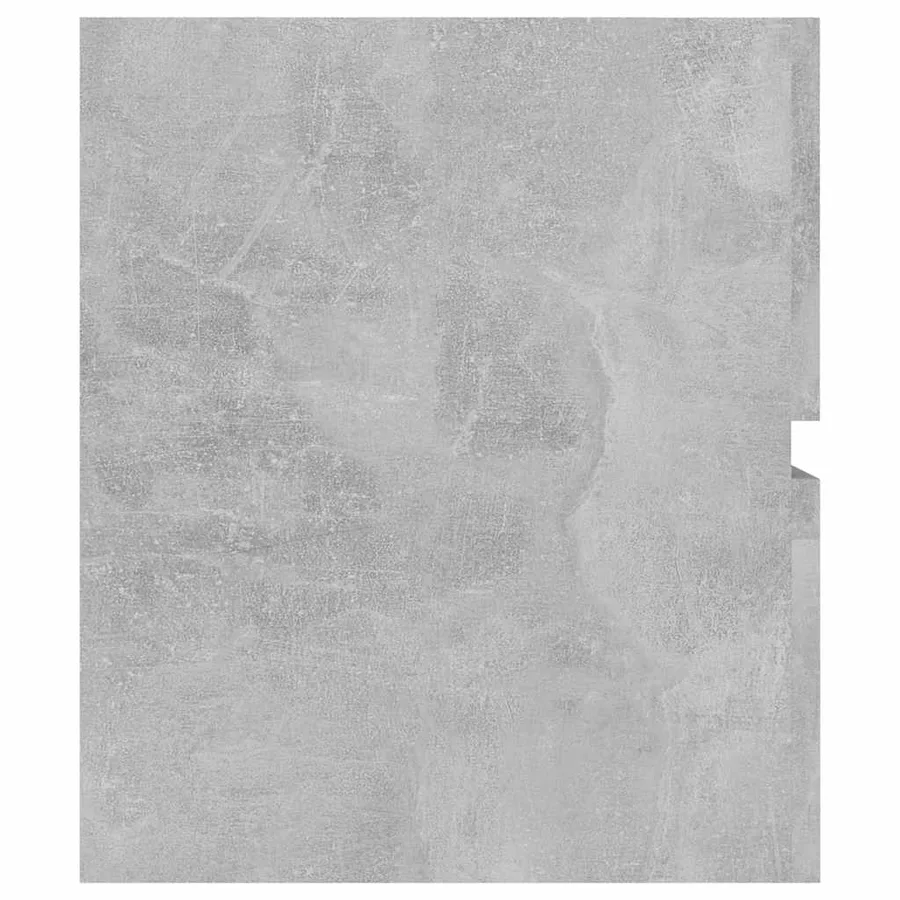 Armoire d'évier avec lavabo intégré Gris béton Aggloméré - 8