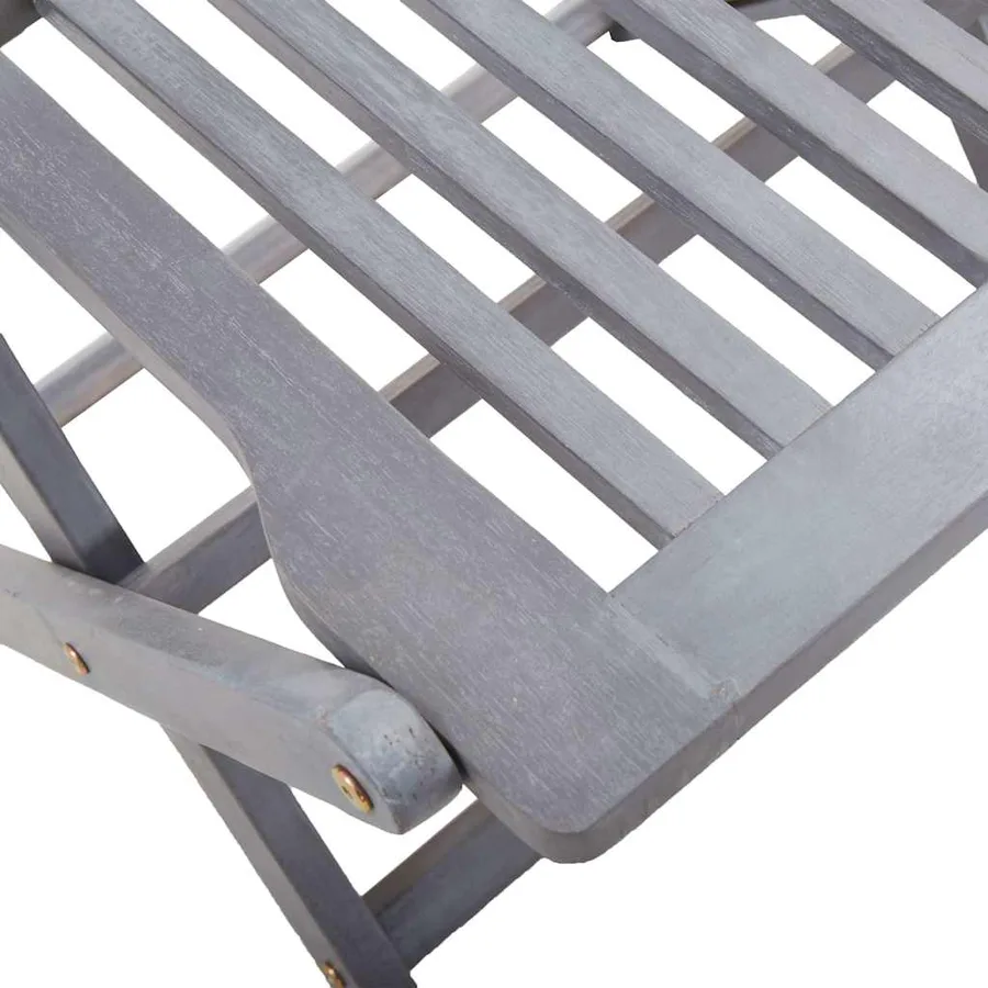 Chaises pliables d'extérieur lot de 4 et coussins Bois d'acacia - 17
