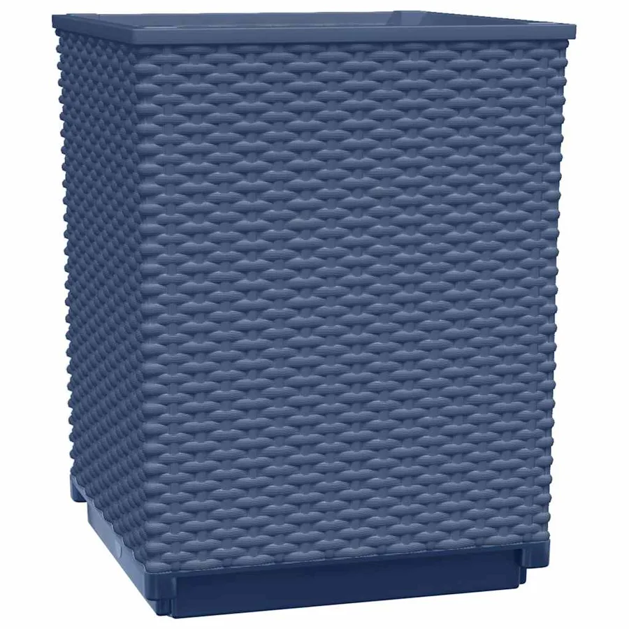 Jardinières 4 pcs bleu gris 30x30x37 cm polypropylène - 4
