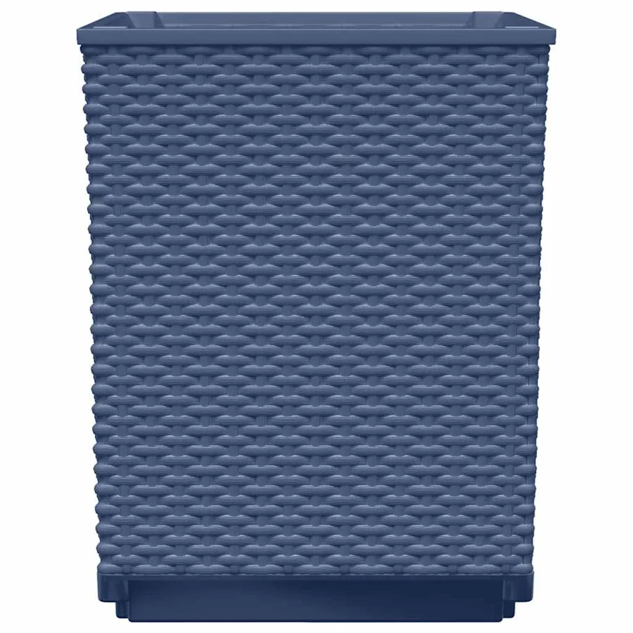 Jardinières 4 pcs bleu gris 30x30x37 cm polypropylène - 5