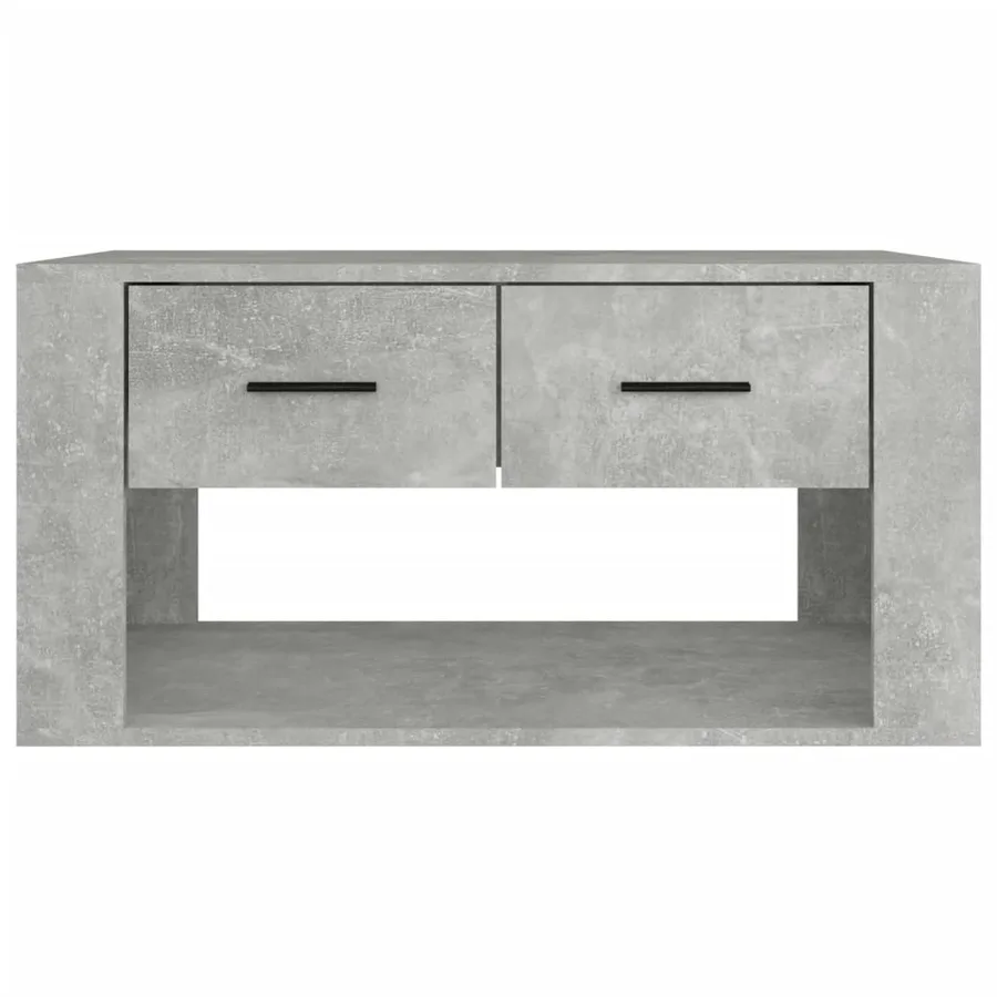 Table basse Gris béton 80x50x40 cm Bois d'ingénierie - 6
