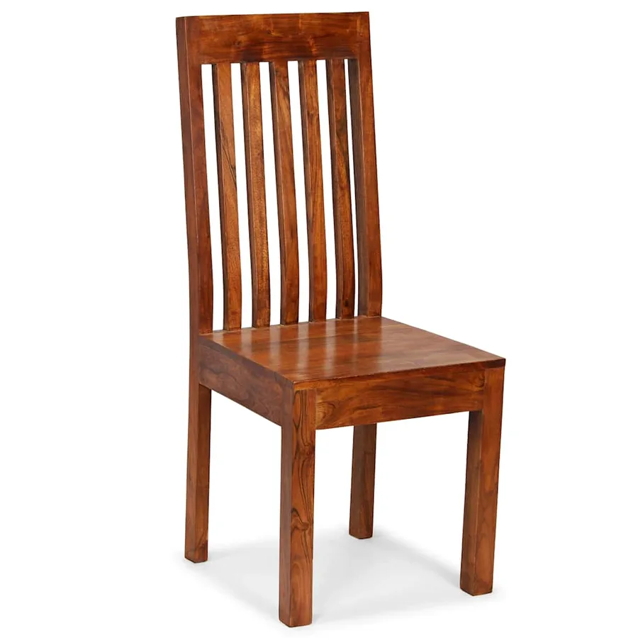 Chaises à manger lot de 6 bois massif moderne - 2