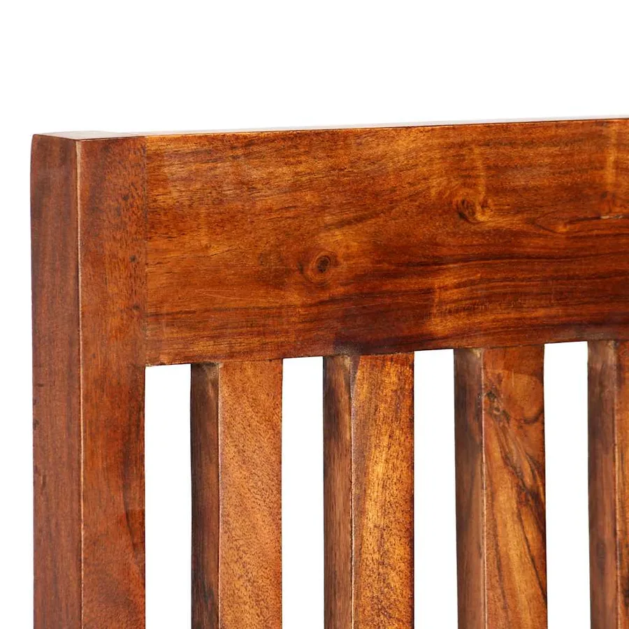 Chaises à manger lot de 6 bois massif moderne - 4