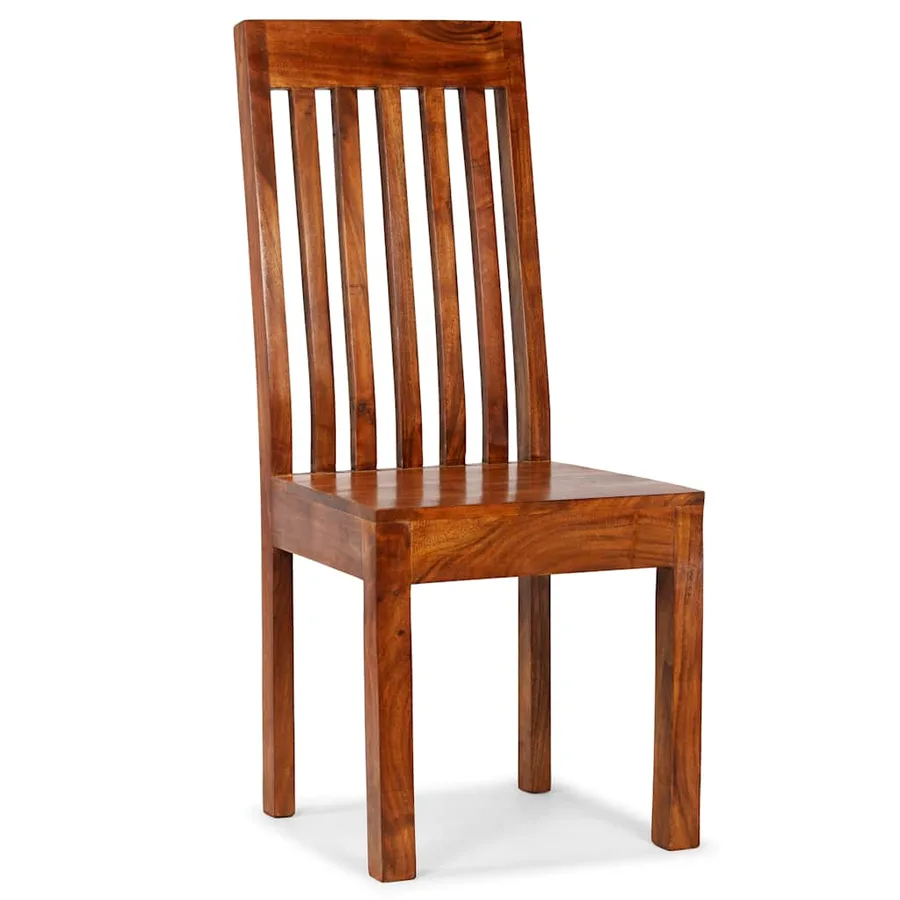 Chaises à manger lot de 6 bois massif moderne - 8