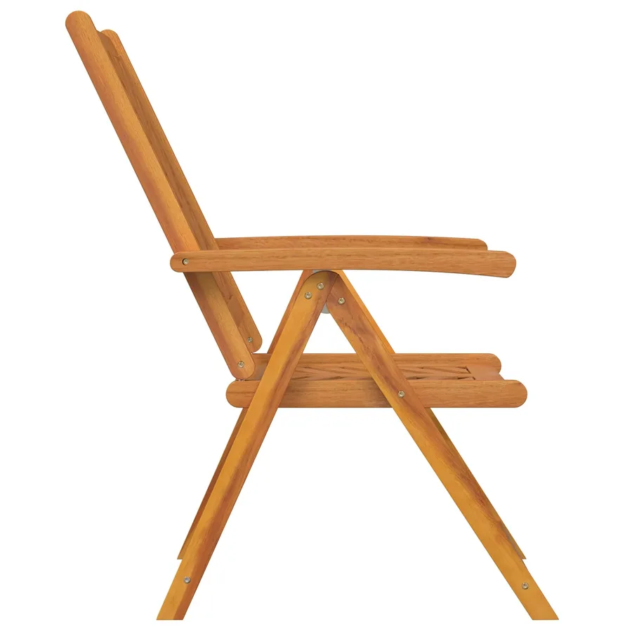 Chaise de jardin 8 pcs Marron Bois d'Acacia Massif - 6