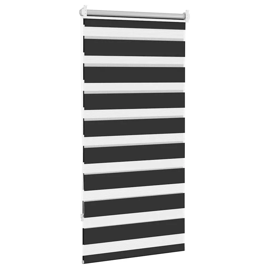 Store vénitien zébré 60,9 x 120 cm, largeur du tissu 56,7 cm, noir - 4